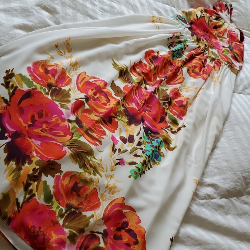 Eliza J floor length halter dress